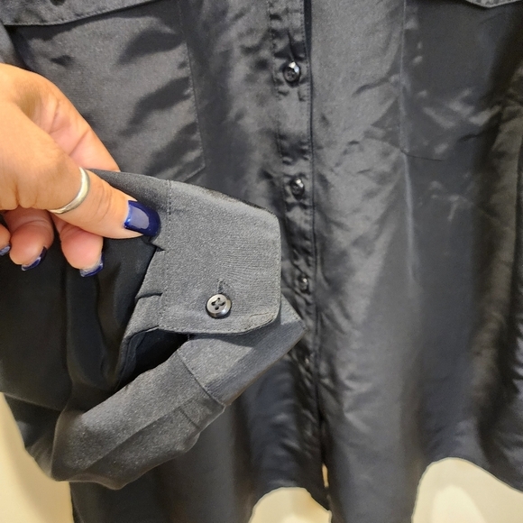 NOTATIONS Women's Black Plus Size Button Down Long Sleeves Shirt Size 3X - Picture 6 of 10